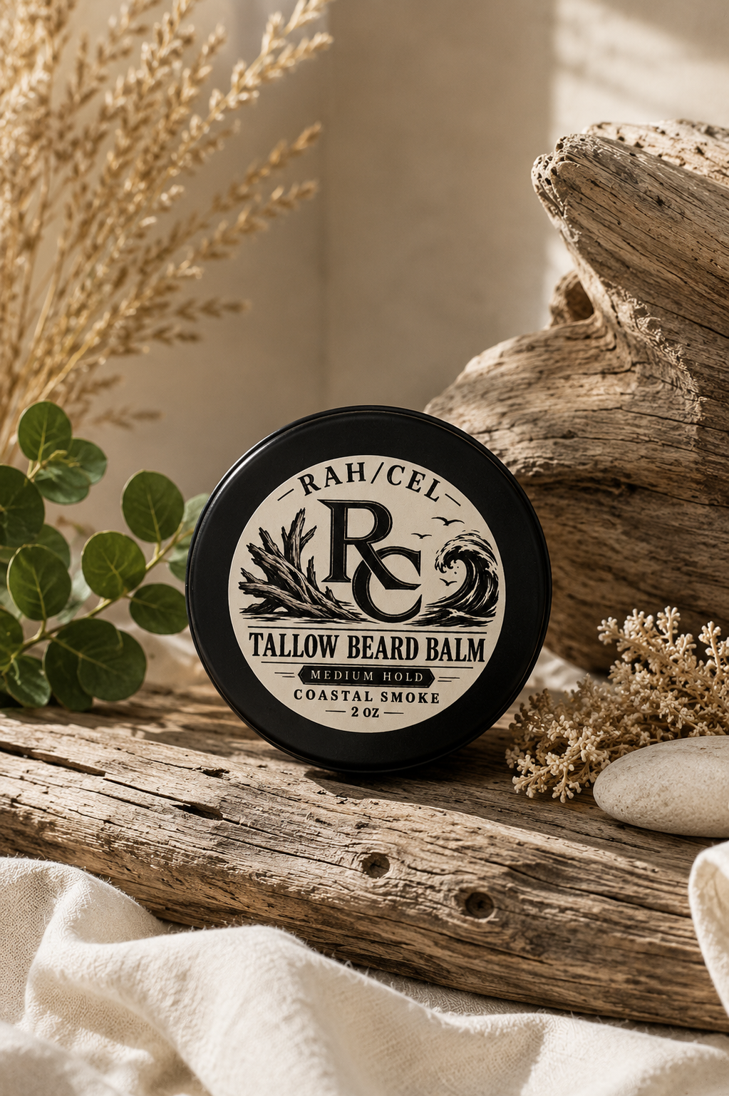 Coastal Smoke Tallow Beard Balm — Medium Hold | 2 oz