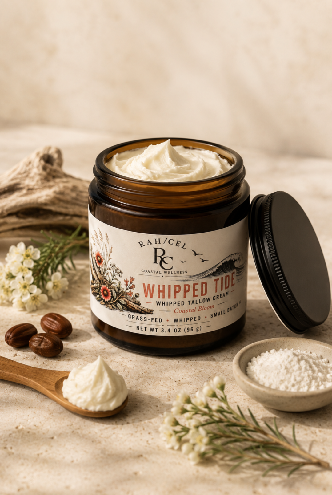 Whipped Tide — Coastal Bloom Whipped Tallow Cream | 3.4 oz