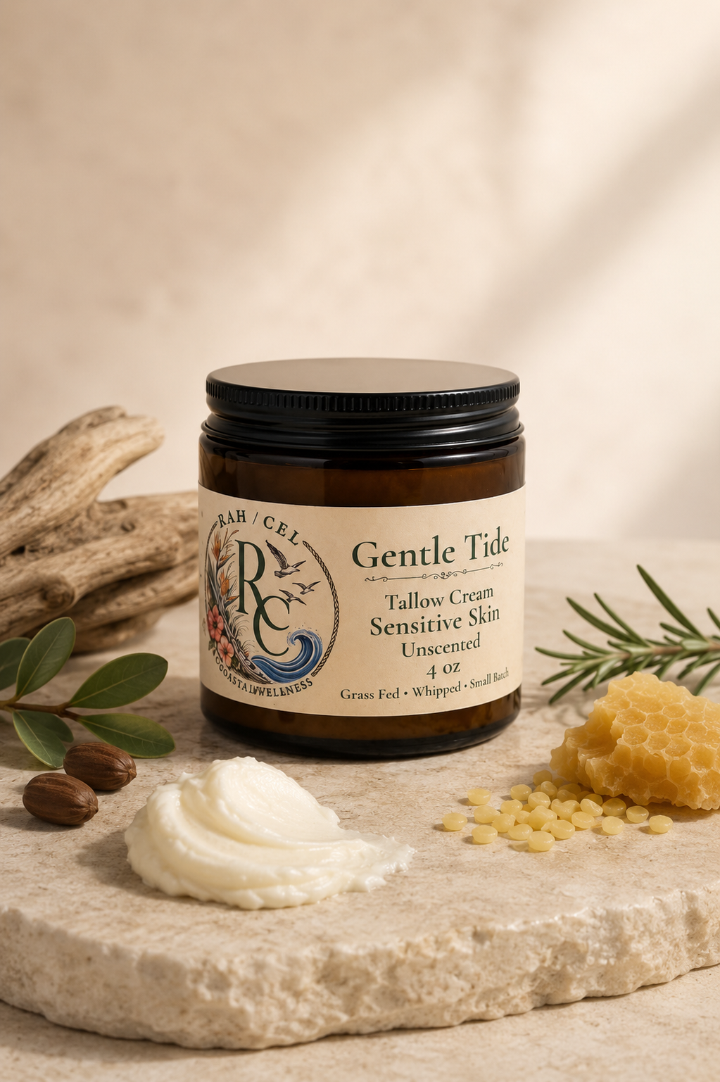 Gentle Tide Tallow Cream — Sensitive Skin | 3.4oz